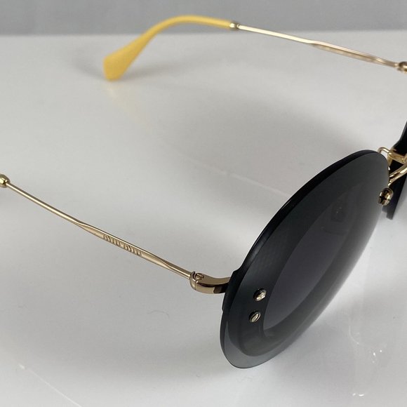 Miu Miu MU 10R U6E-5D1 - Black-Leopard-Grey Gradient Sunglasses - NWOT main image 7